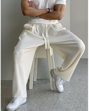 GS No. 146 Pleated Loose Sweatpants - Gentleman's Seoul -