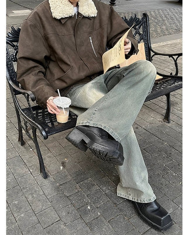 GS No. 155 Leather Fur Jacket - Gentleman's Seoul -