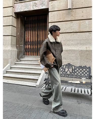 GS No. 155 Leather Fur Jacket - Gentleman's Seoul -