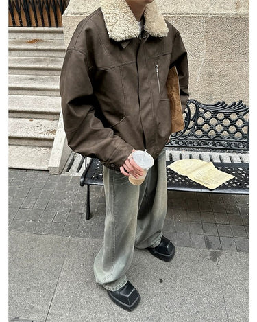 GS No. 155 Leather Fur Jacket - Gentleman's Seoul -