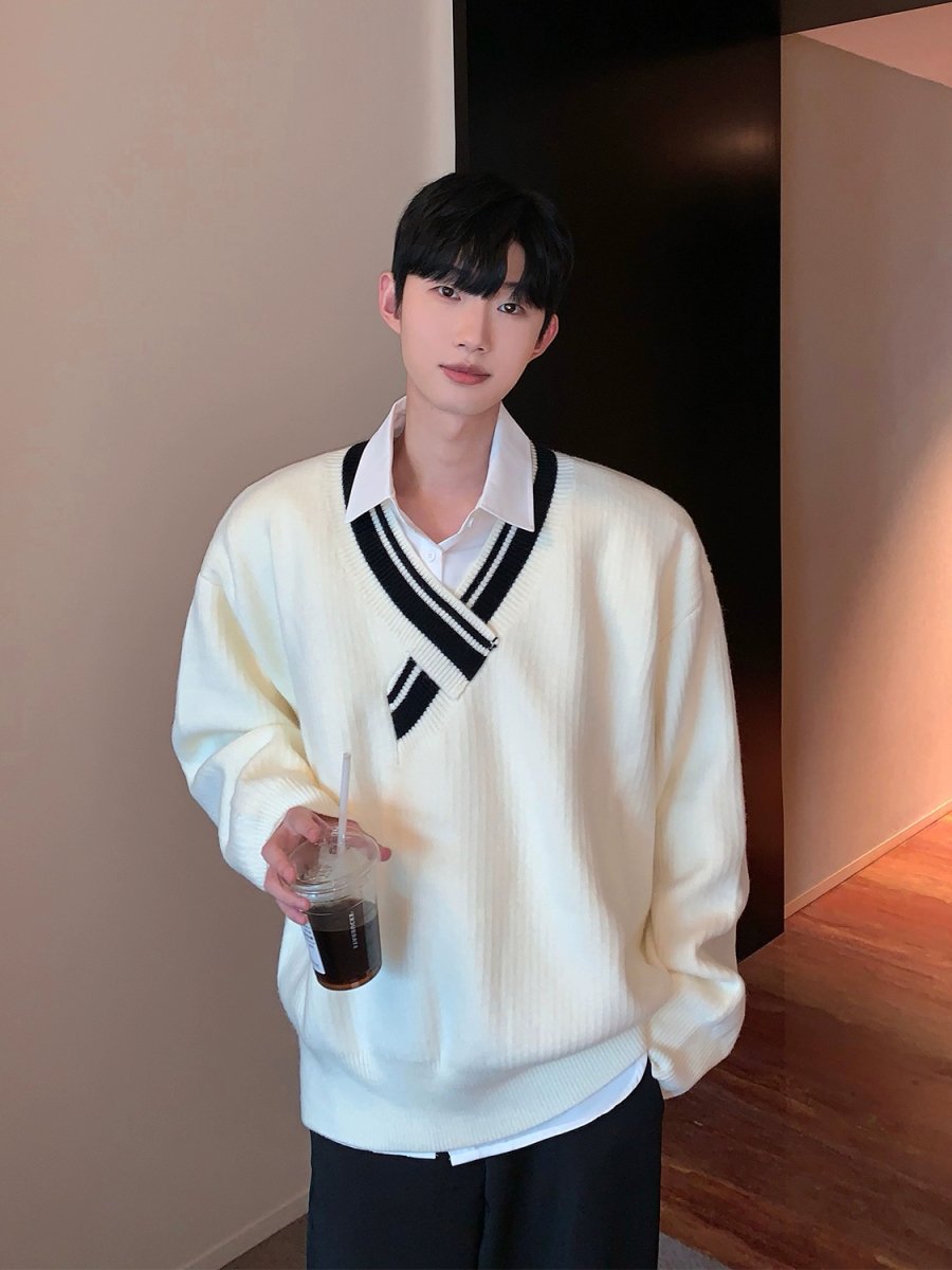 GS No. 164 V-neck Sweater - Gentleman's Seoul -