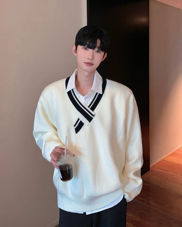 GS No. 164 V-neck Sweater - Gentleman's Seoul -