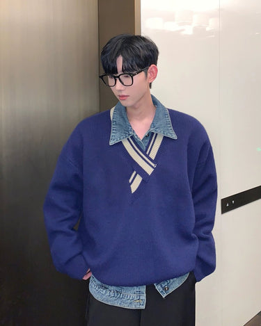 GS No. 164 V-neck Sweater - Gentleman's Seoul -