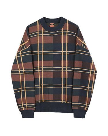 GS No. 169 Block Plaid Pullover - Gentleman's Seoul -