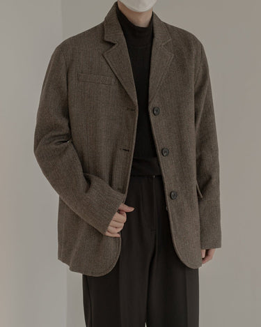 GS No. 170 Woolen Blazer Jacket - Gentleman's Seoul -