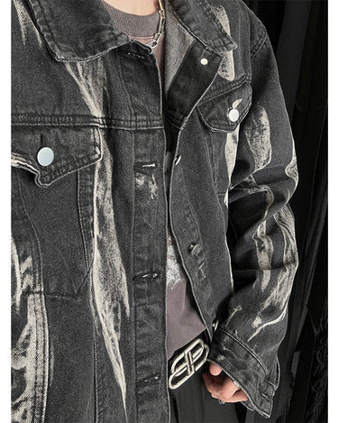 GS No. 176 Graffiti Denim Jacket - Gentleman's Seoul -