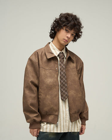 GS No. 185 Vintage Leather Jacket - Gentleman's Seoul -