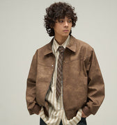 GS No. 185 Vintage Leather Jacket - Gentleman's Seoul -