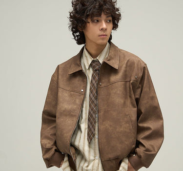 GS No. 185 Vintage Leather Jacket - Gentleman's Seoul -