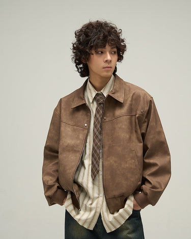 GS No. 185 Vintage Leather Jacket - Gentleman's Seoul -