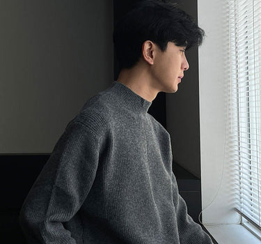 GS No. 191 Semi-turtleneck Sweater - Gentleman's Seoul -