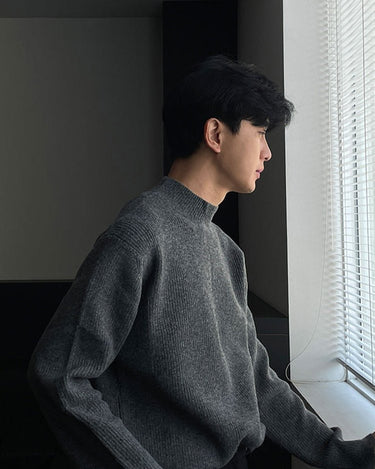 GS No. 191 Semi-turtleneck Sweater - Gentleman's Seoul -
