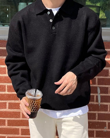 GS No. 195 Polo Sweater - Gentleman's Seoul -