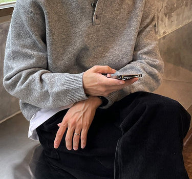 GS No. 195 Polo Sweater - Gentleman's Seoul -