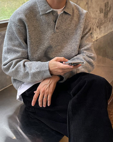 GS No. 195 Polo Sweater - Gentleman's Seoul -
