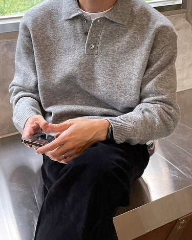 GS No. 195 Polo Sweater - Gentleman's Seoul -