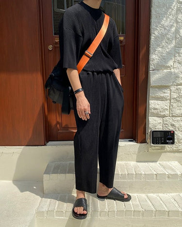 GS No. 46 Pleated Oversized T-Shirt - Gentleman's Seoul