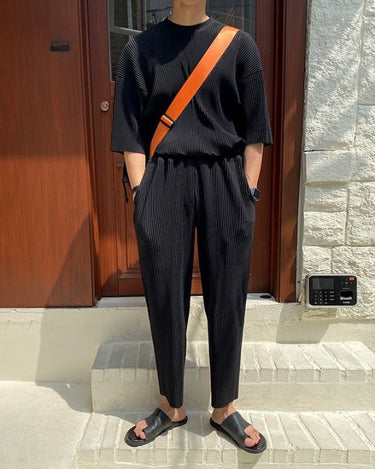 GS No. 46 Pleated Oversized T-Shirt - Gentleman's Seoul