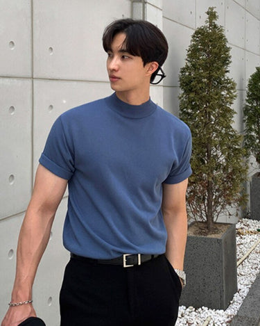 GS No. 59 High-neck Knitted T-shirt - Gentleman's Seoul