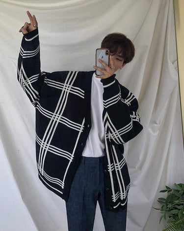GS No. 66 Korean Loose Cardigan - Gentleman's Seoul