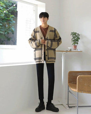 GS No. 66 Korean Loose Cardigan - Gentleman's Seoul -