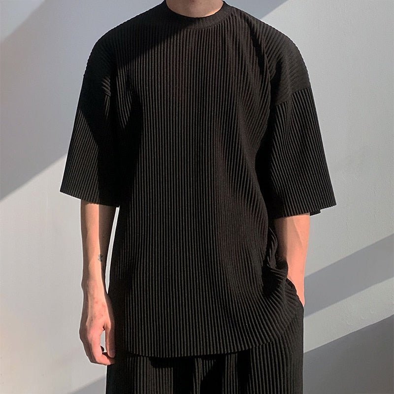 GS No. 67 Pleated Oversized T-shirt - Gentleman's Seoul -