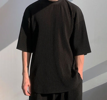 GS No. 67 Pleated Oversized T-shirt - Gentleman's Seoul -