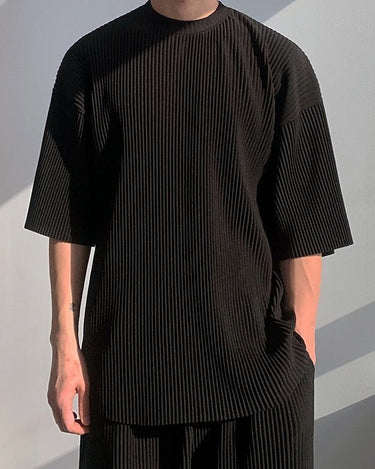 GS No. 67 Pleated Oversized T-shirt - Gentleman's Seoul -