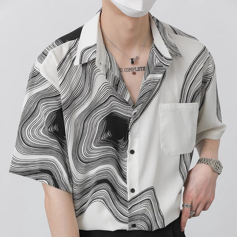 GS No. 73 Textured Short-sleeves Shirt - Gentleman's Seoul -