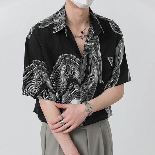 GS No. 73 Textured Short-sleeves Shirt - Gentleman's Seoul -