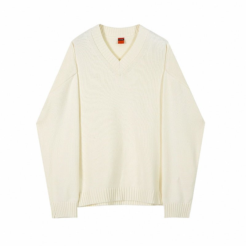 GS No. 77 Korean V-neck Sweater - Gentleman's Seoul -