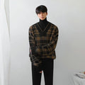 GS No. 78 Plaid V-neck Sweater - Gentleman's Seoul -