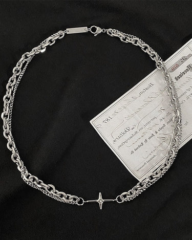 GS No. 83 Pendant Double-layer Necklace - Gentleman's Seoul -