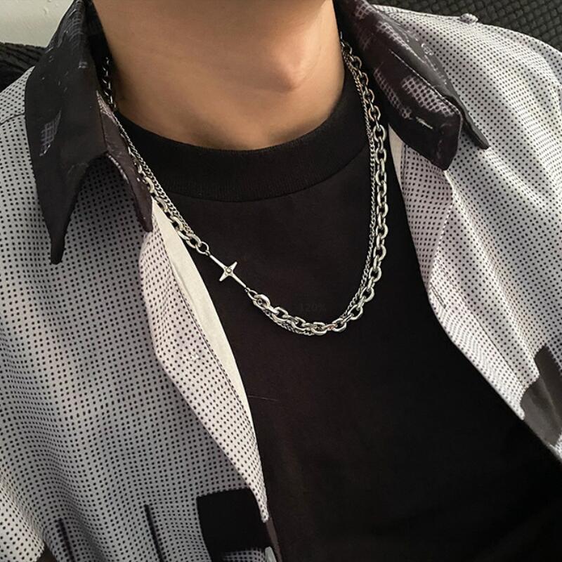 GS No. 83 Pendant Double-layer Necklace - Gentleman's Seoul -