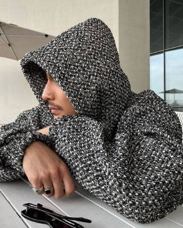 GS No. 85 Tweed Loose Hoodie - Gentleman's Seoul -