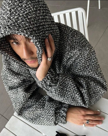 GS No. 85 Tweed Loose Hoodie - Gentleman's Seoul -