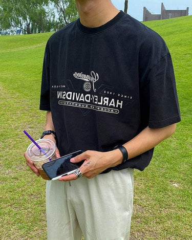 GS No. 90 Graphic Harley T-shirt - Gentleman's Seoul -