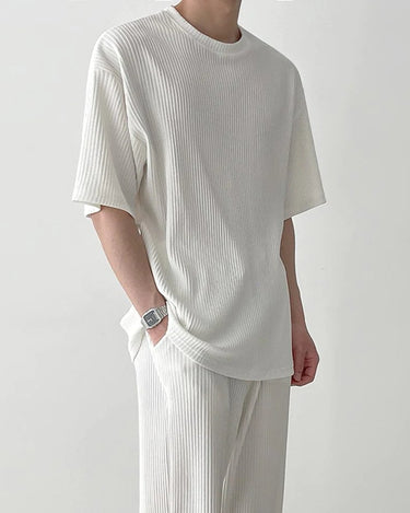 GS No. 91 Pleated T-shirt - Gentleman's Seoul -