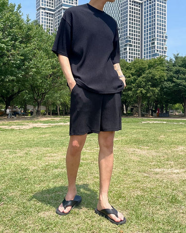 GS No. 91 Pleated T-shirt - Gentleman's Seoul -