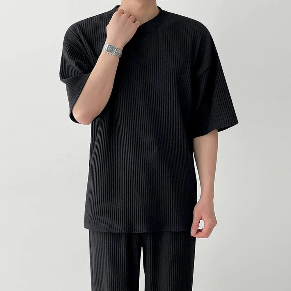 GS No. 91 Pleated T-shirt - Gentleman's Seoul -