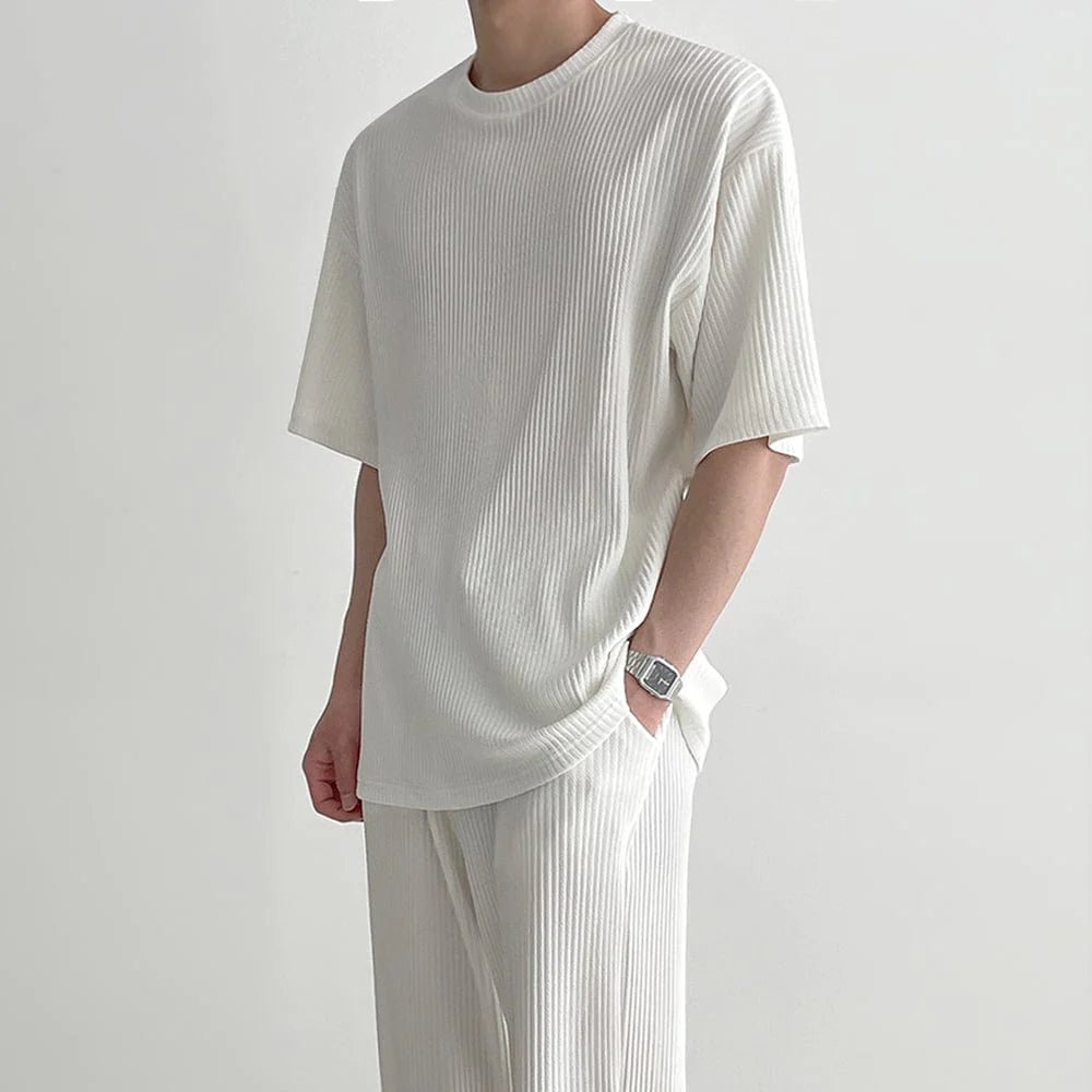 GS No. 91 Pleated T-shirt - Gentleman's Seoul -