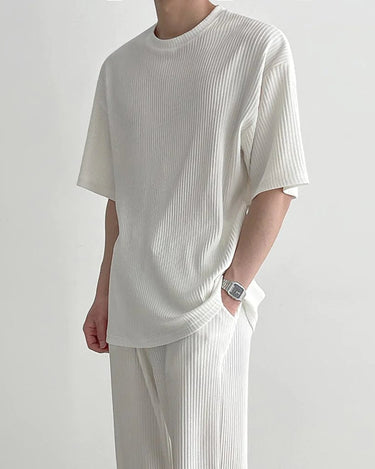 GS No. 91 Pleated T-shirt - Gentleman's Seoul -