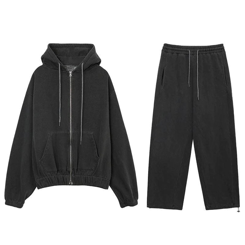 Zip up hoodie and sweatpants hotsell