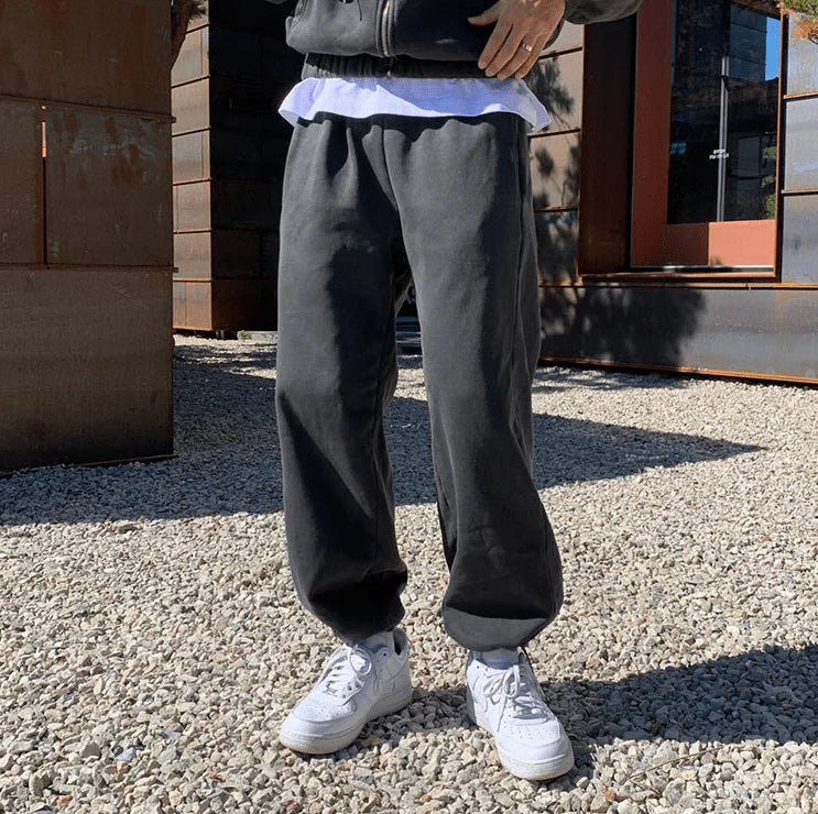 GS No. 94 Grey Zip-up Hoodie and Sweatpants - Gentleman's Seoul -