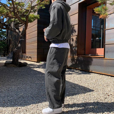 GS No. 94 Grey Zip-up Hoodie and Sweatpants - Gentleman's Seoul -