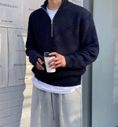 GS No. 96 Korean Loose Quarter-zip Pullover - Gentleman's Seoul -